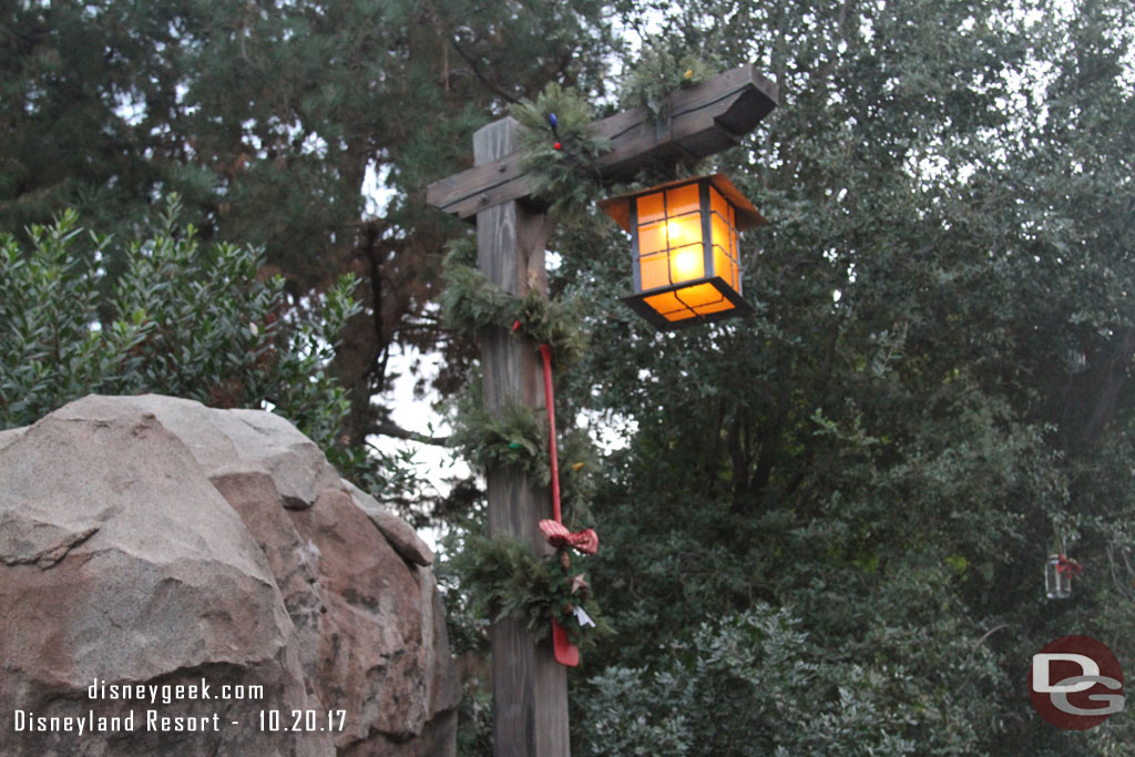 Christmas decorations have started to go up in Grizzly Peak Recreation Area