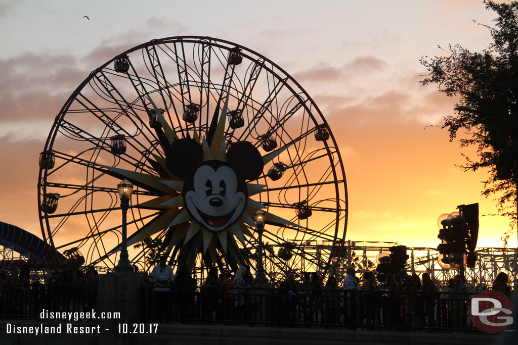 Sunset at Paradise Pier