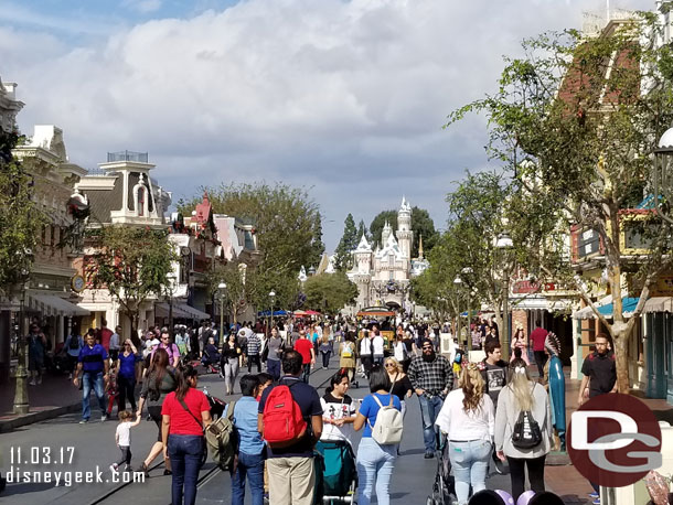 Main Street USA this afternoon