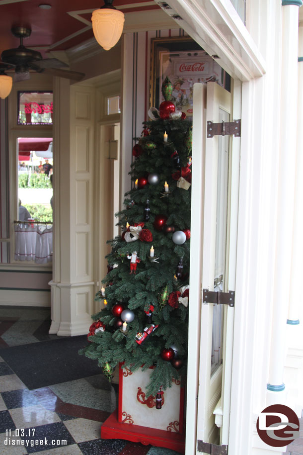 Christmas tree in Coke Corner