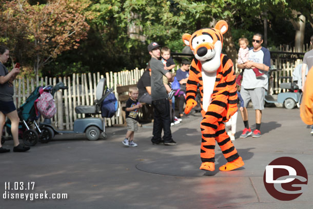 Tigger was bouncing around Critter Country.