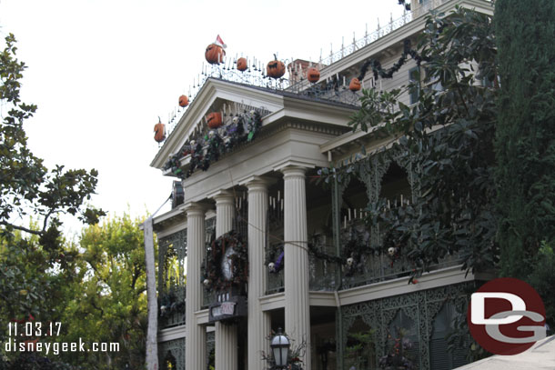 Haunted Mansion Holiday, with FastPass it took about 25 minutes to move through the queue and attraction.