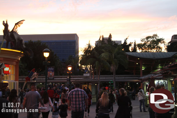 In a couple years this view will be drastically different.  Everything on the other side of the monorail beam out to the Disneyland Hotel is slated to be redone and a wing of a new Hotel will be there.