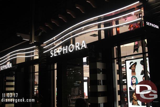 The Sephora exterior renovation work is complete