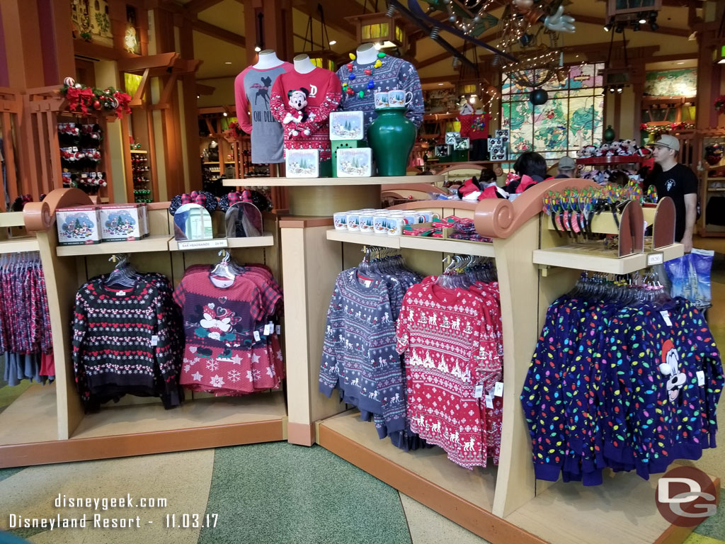 The center section of World of Disney features Christmas merchandise. Here is a look around.