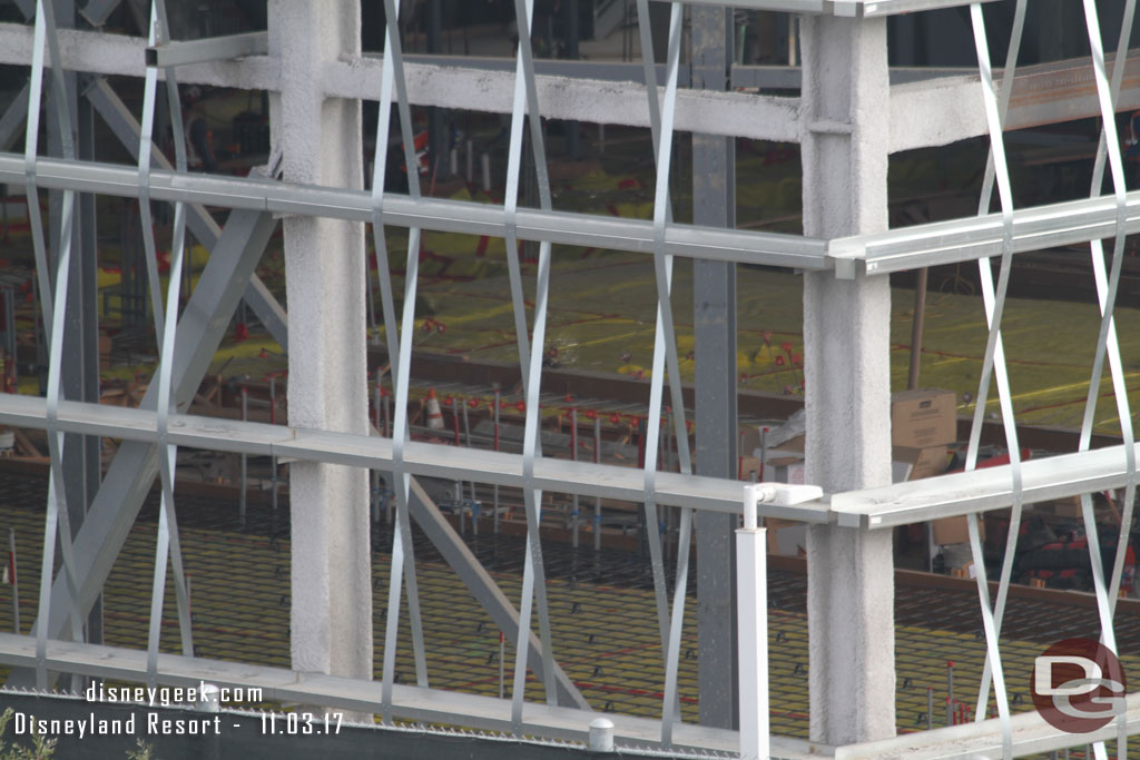 A better look inside at the floor section that looks ready for concrete.