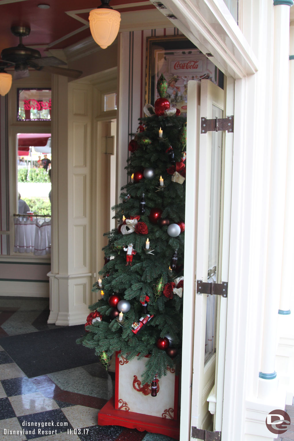 Christmas tree in Coke Corner