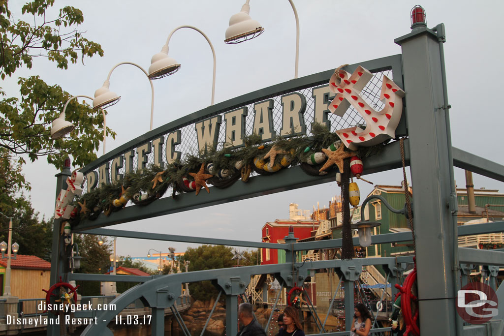 Pacific Wharf decorations