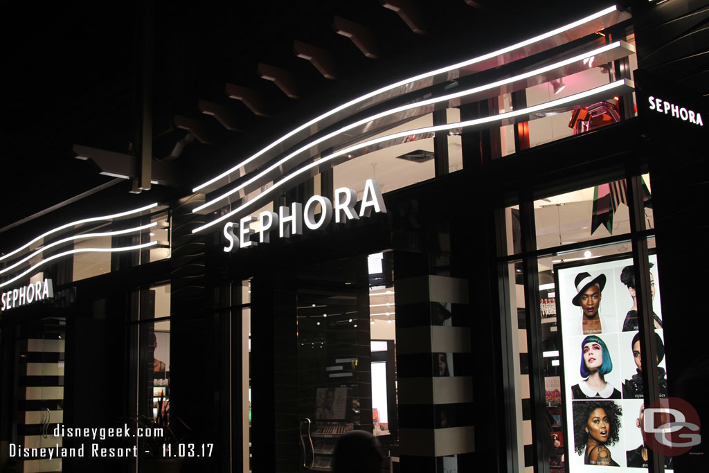 The Sephora exterior renovation work is complete