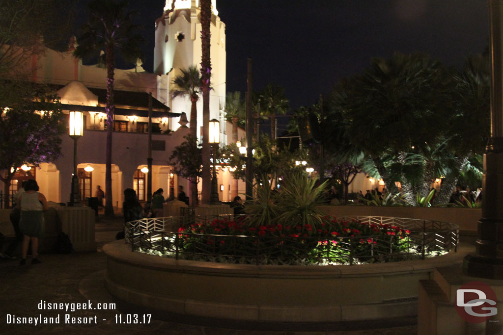 The Headless Horseman is gone and some plants are in.. until the Christmas tree arrives.