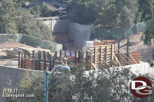 Forms are still up for the walls along the path to Critter Country.