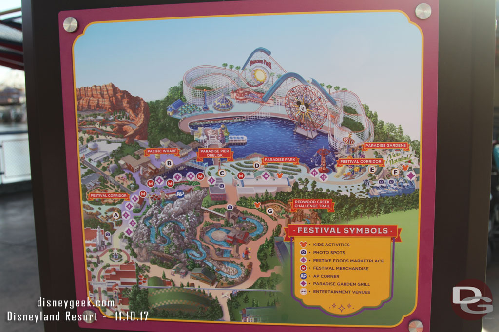 A map of the festivities.