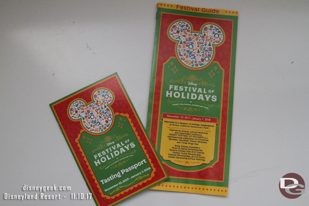 The Festival of Holidays guides and passport.