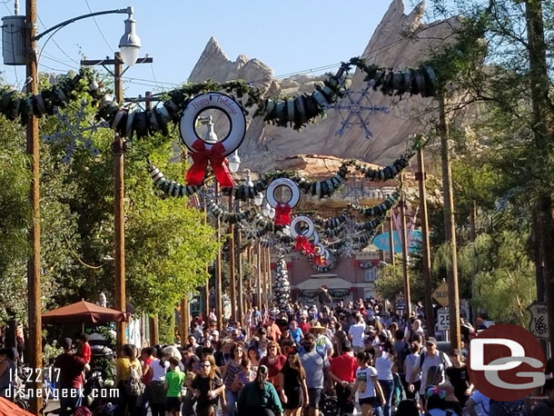 Route 66 in Cars Land this afternoon