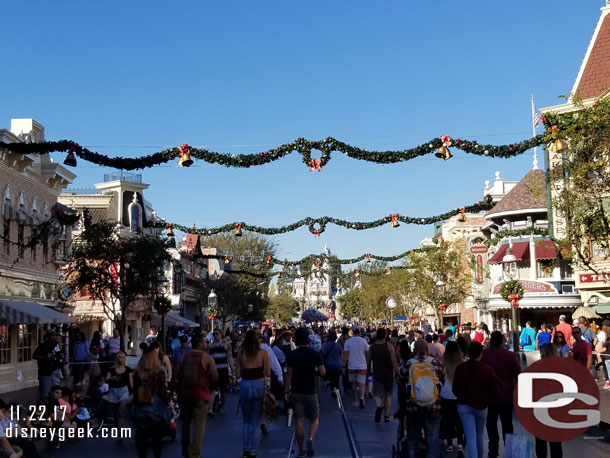 Main Street USA this afternoon