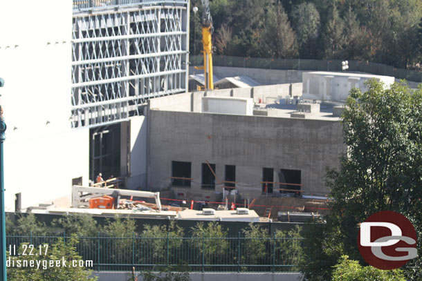 More utility work going on between the two buildings.