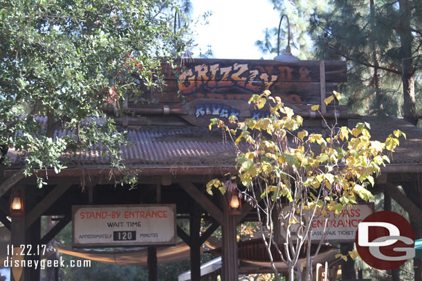 Due to the hot weather the demand for Grizzly River Run is far above normal for late November.