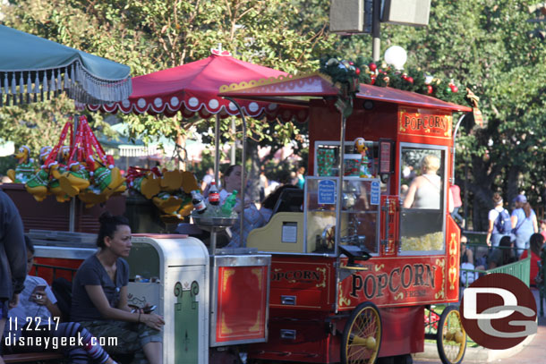 Plenty of Pluto Holiday popcorn buckets and no lines this week.