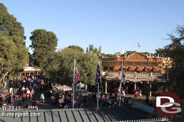 Frontierland from the Mark Twain top deck.