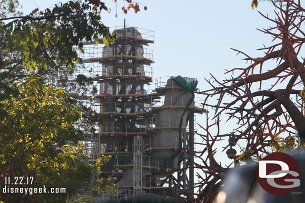 The view of Star Wars: Galaxy's Edge from Toon Town