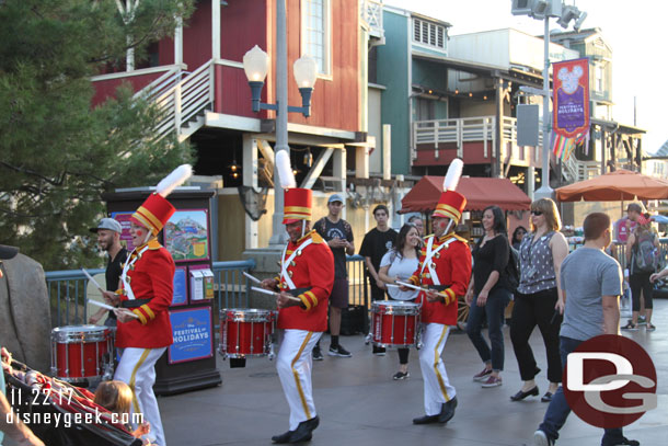 Crossed paths with the Toy Drummers