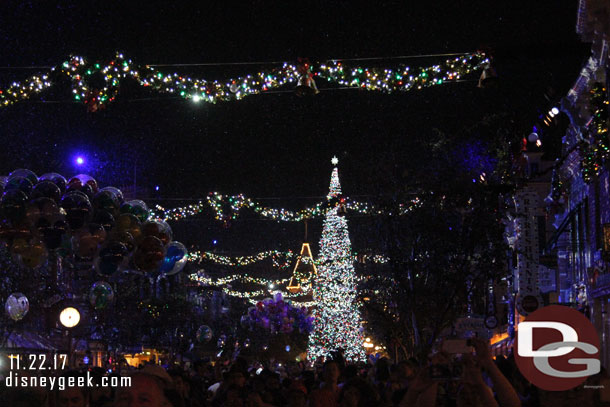 Main Street was though and the projectors were used too.