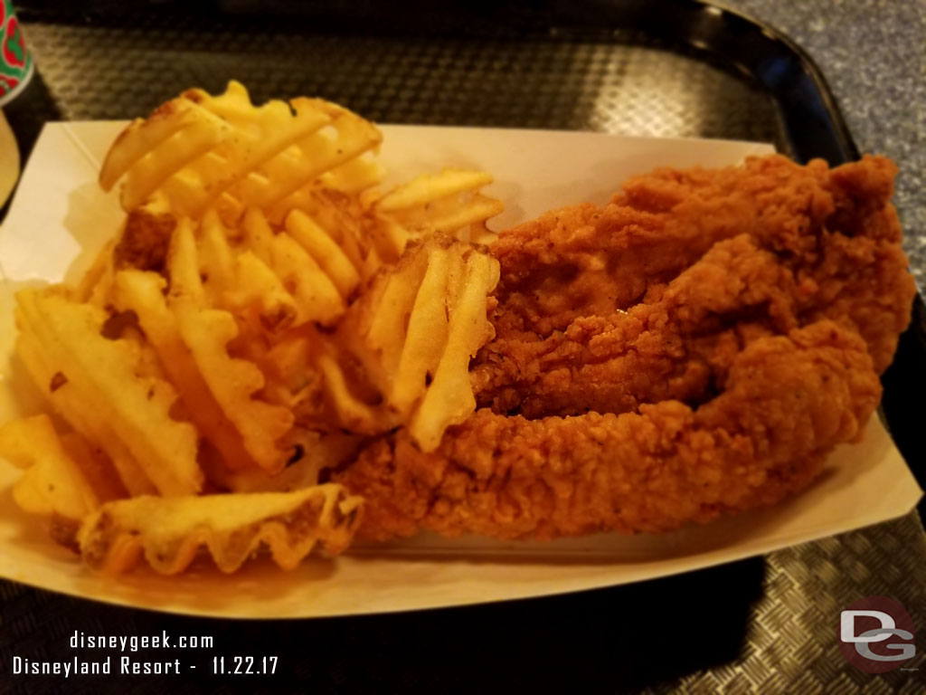 Decided to try the chicken strips at Smokejumpers Grill.  Here is what the adult order looks like.