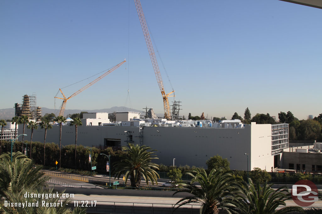 The Battle Escape show building.  Notice the exterior paneling is almost complete.