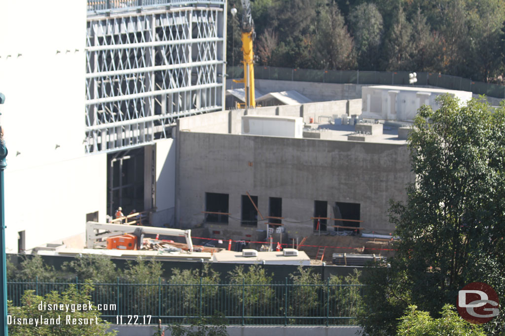 More utility work going on between the two buildings.