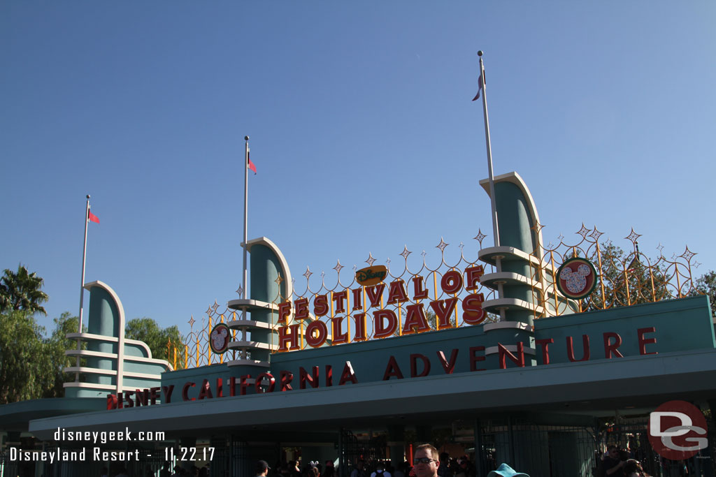 First stop Disney California Adventure