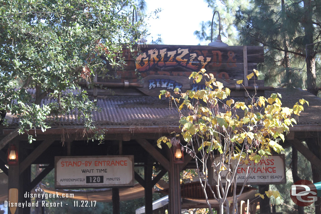 Due to the hot weather the demand for Grizzly River Run is far above normal for late November.