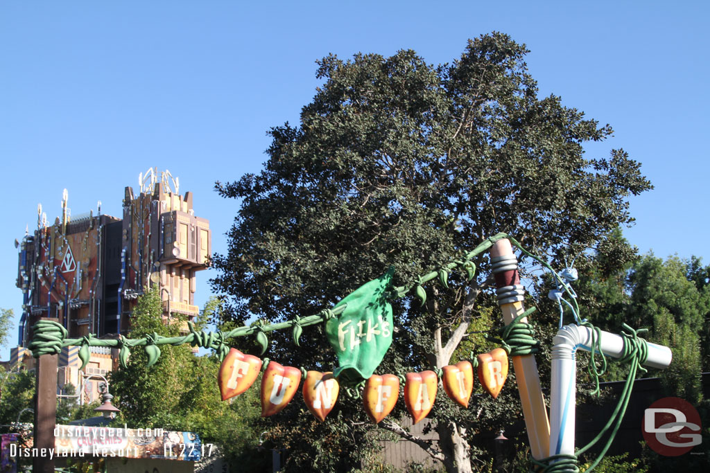 It appears they will not be decorating the entrance to Fliks Fun Fair this year.