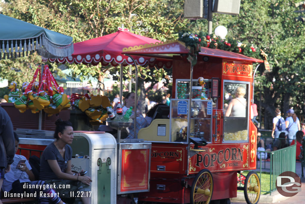 Plenty of Pluto Holiday popcorn buckets and no lines this week.