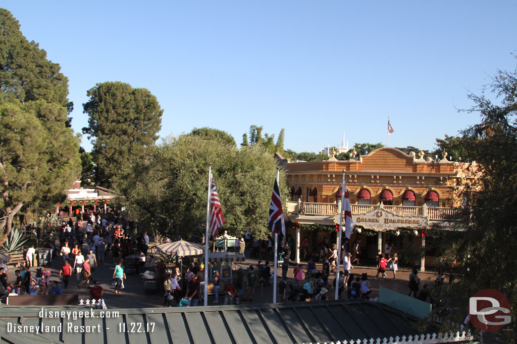 Frontierland from the Mark Twain top deck.