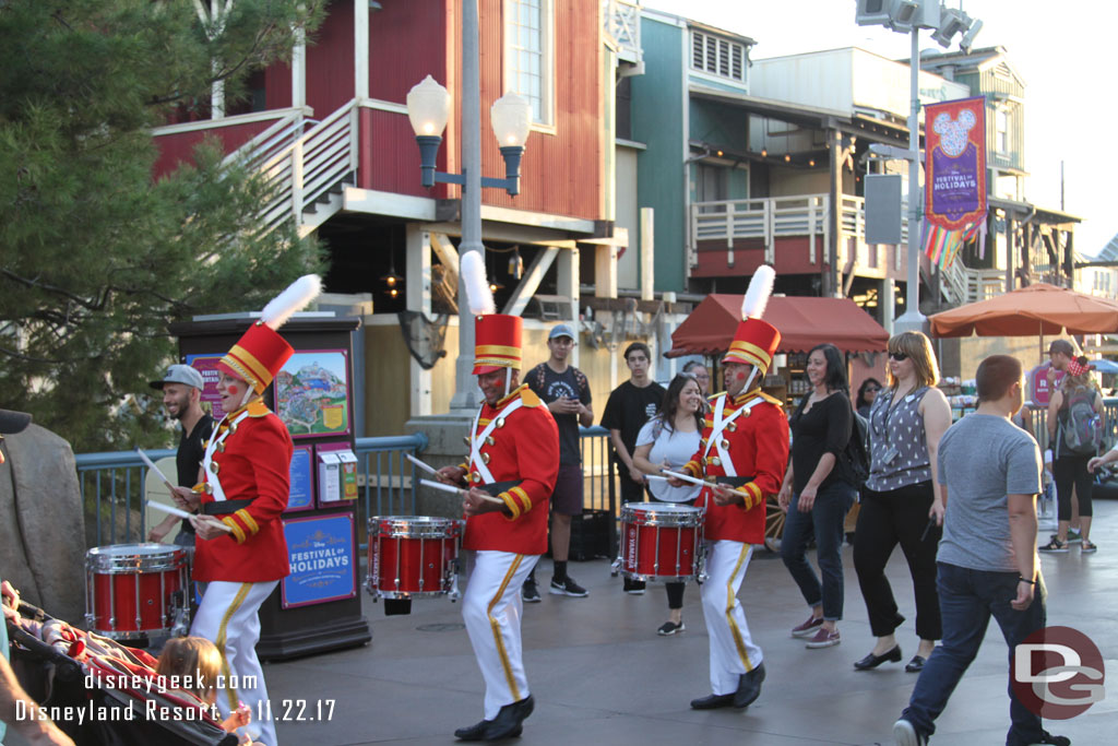 Crossed paths with the Toy Drummers