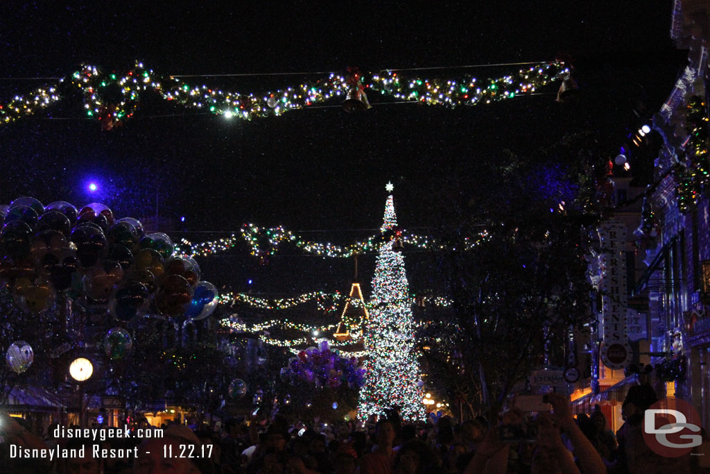 Main Street was though and the projectors were used too.