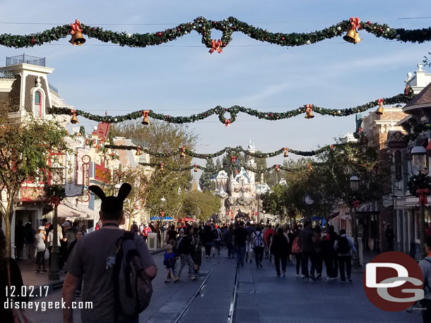 Main Street USA on this crisp morning.