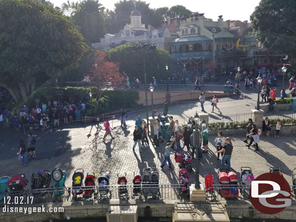 New Orleans Square this morning, it was about 9:45am