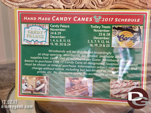 2017 Candy Cane information.. today they are being made at Trolley Treats