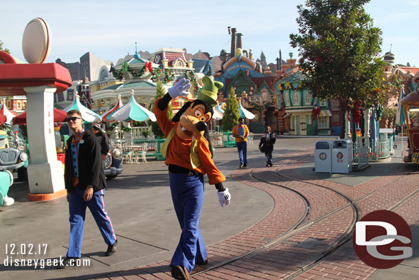 Crossed paths with Goofy.