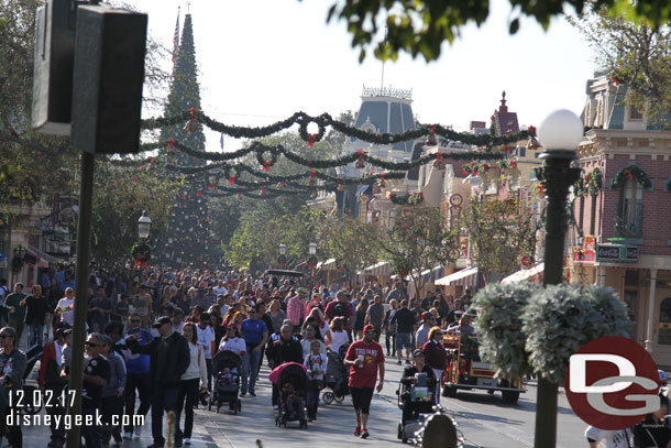 Main Street USA around 10am.