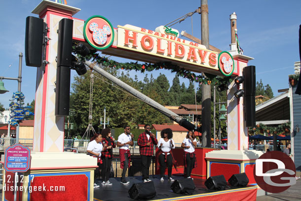 The Sound performing in the Pacific Wharf