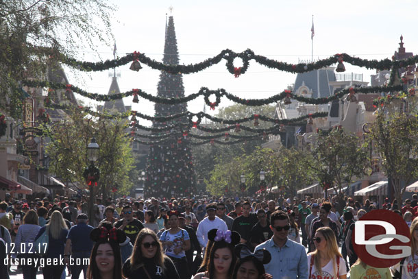 Disneyland Main Street USA at 11:30am