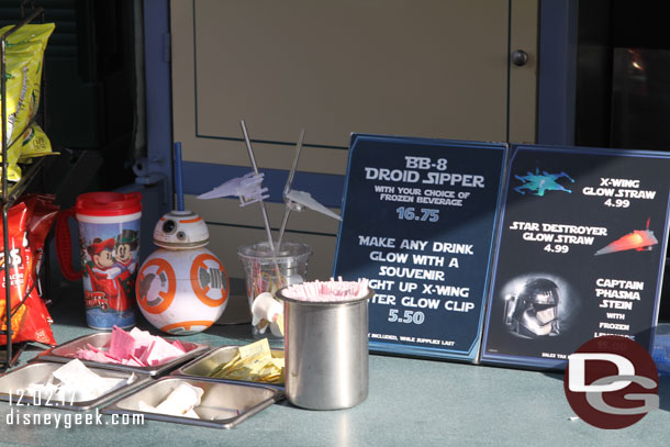 Other Star Wars options at the lemonade kiosk.