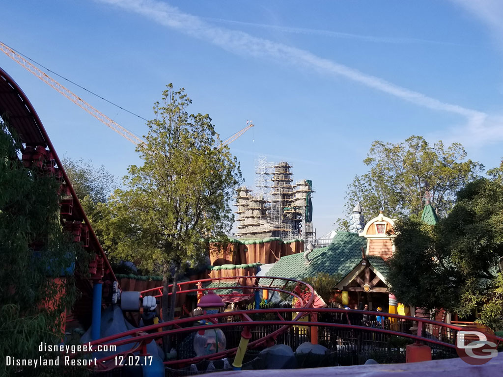 A wider picture to show how they are placed beyond the Go Coaster.