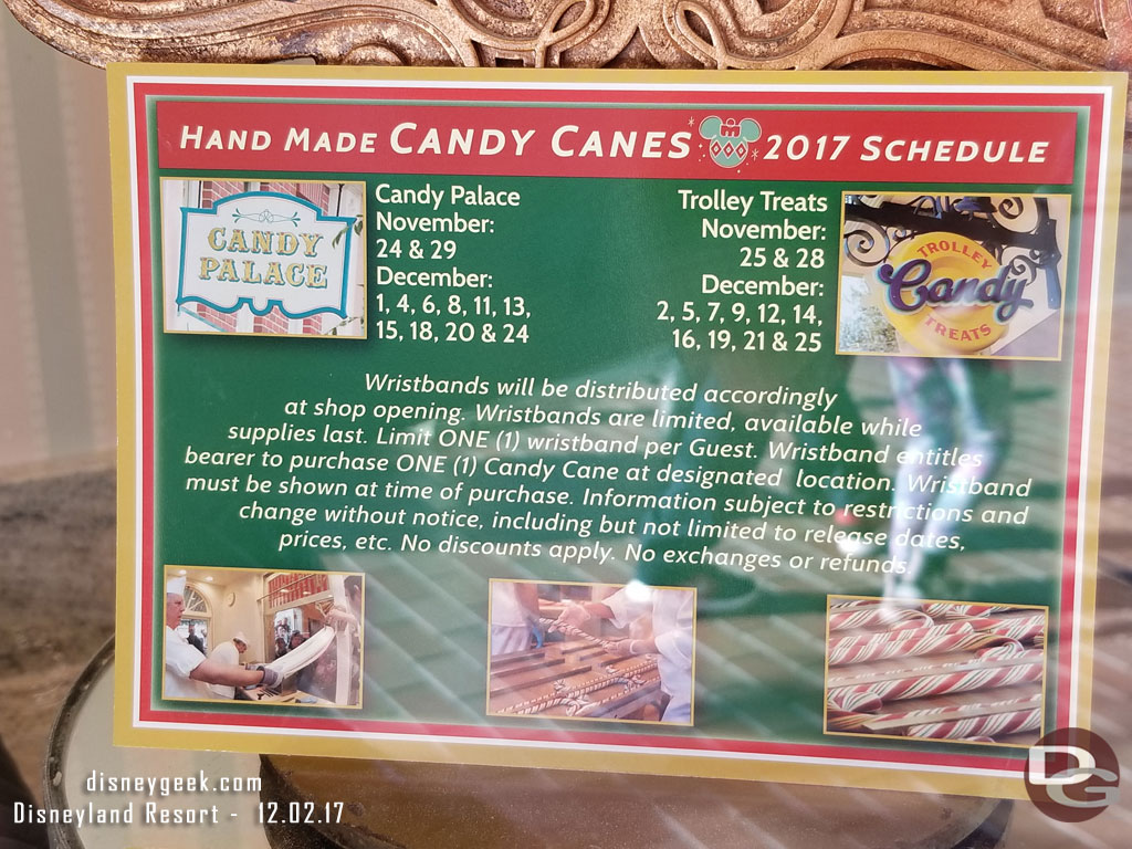 2017 Candy Cane information.. today they are being made at Trolley Treats