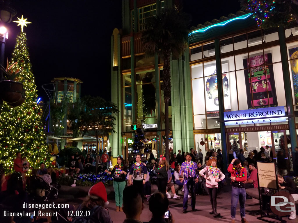 Caught some of a Holiday Harmony performance in Downtown Disney.