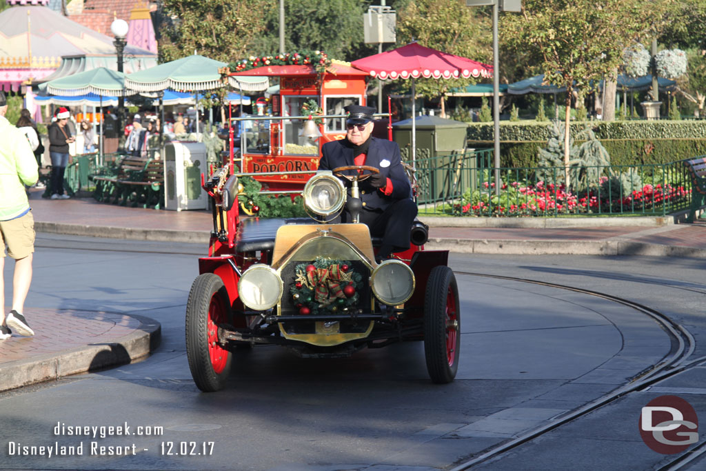 Plenty of transportation running on Main Street today.. here is the fire truck.