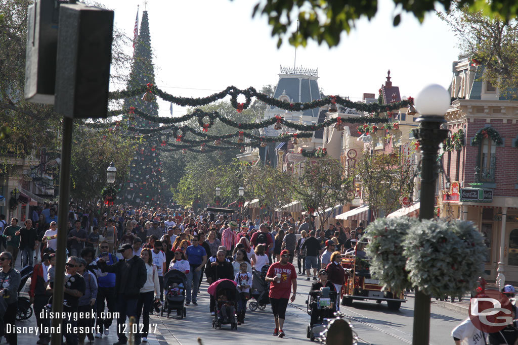 Main Street USA around 10am.