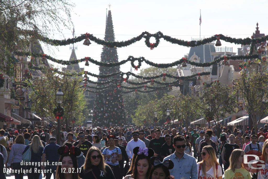 Disneyland Main Street USA at 11:30am